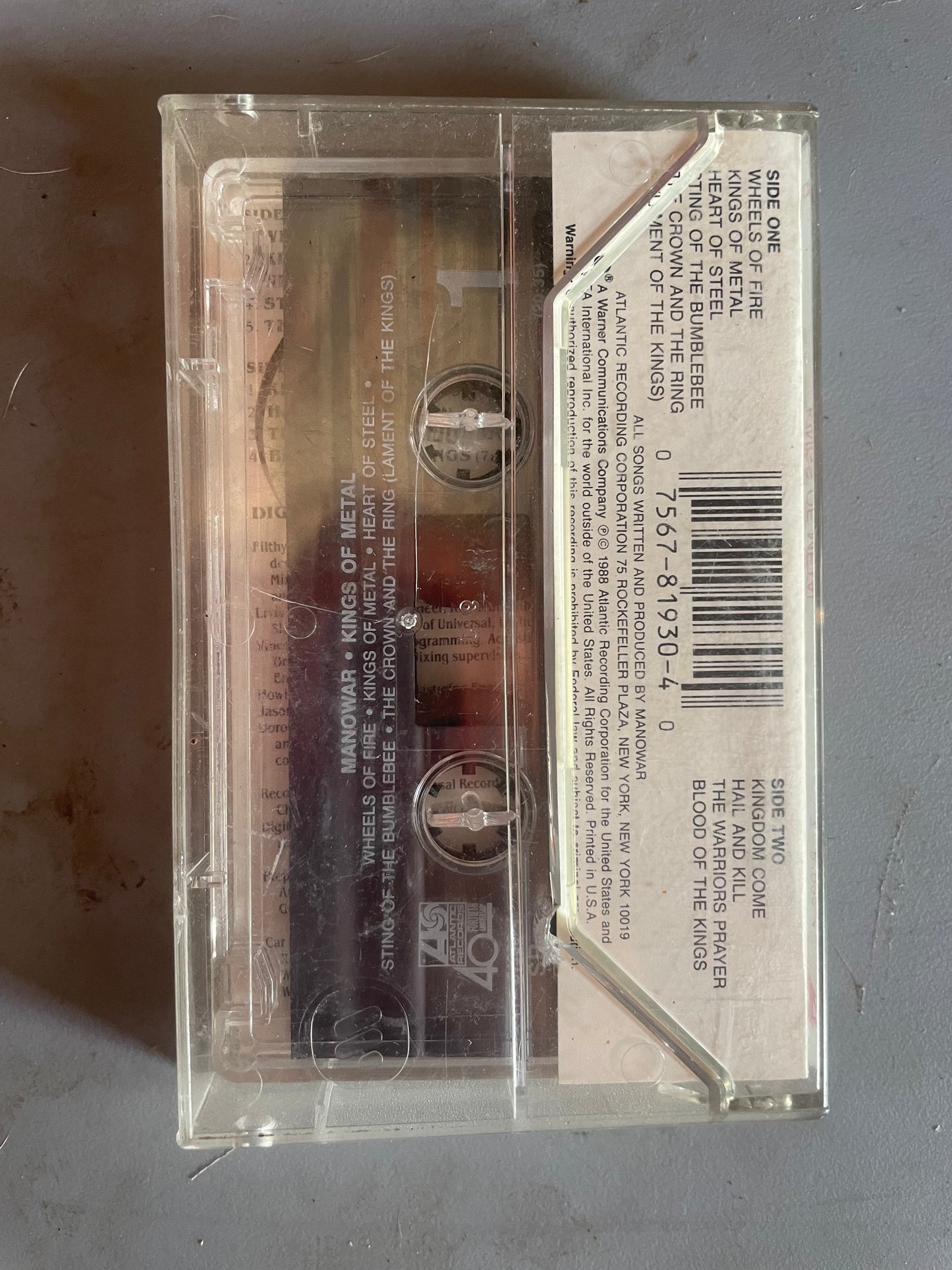 Manowar Kings of Metal Tape