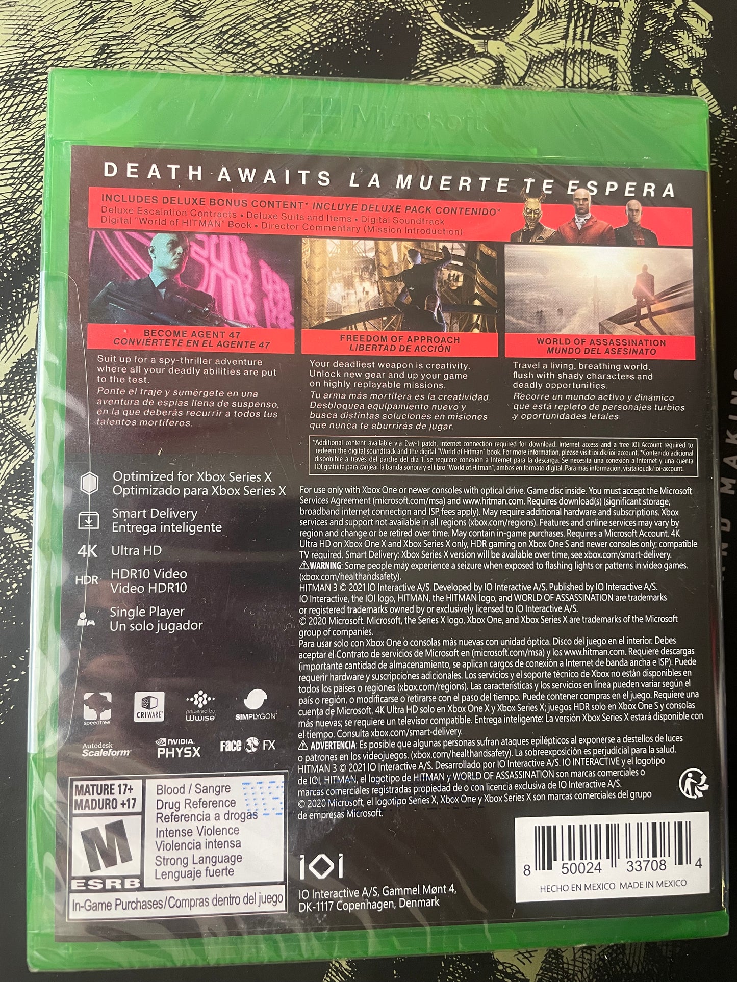 Hitman III Deluxe Edition XBOX Sealed